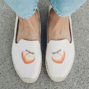 Soludos Peach Bum smoking slipper espadrilles